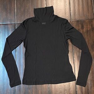 Black sheer turtle neck